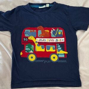 JoJo Maman Bebe Dino Bus Kids T-Shirt 5-6T